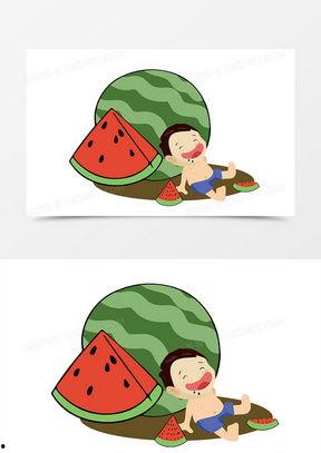 幼儿吃瓜视频模板图片  第2张
